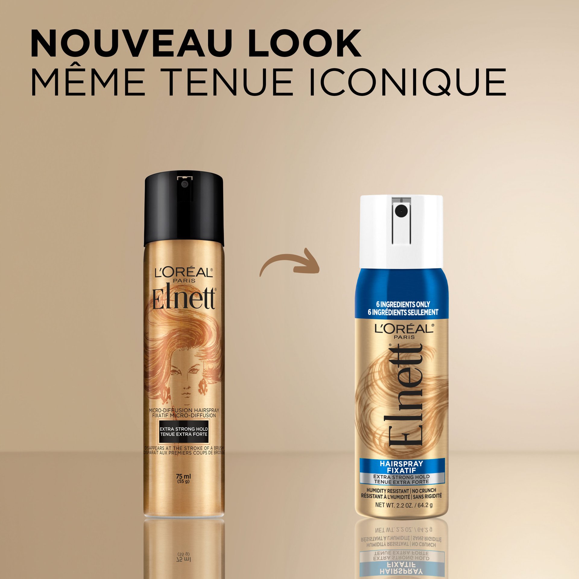 Nouveau look d'elnett spray